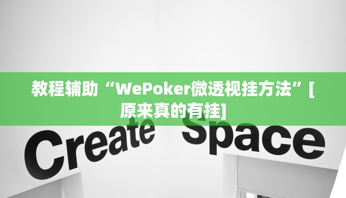 教程辅助“WePoker微透视挂方法”[原来真的有挂]