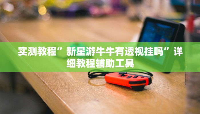 实测教程”新星游牛牛有透视挂吗”详细教程辅助工具