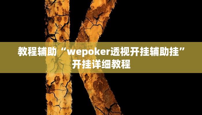 教程辅助“wepoker透视开挂辅助挂”开挂详细教程 教程辅助“wepoker透视开挂辅助挂”开挂详细教程