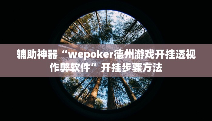 辅助神器“wepoker德州游戏开挂透视作弊软件”开挂步骤方法 辅助神器“wepoker德州游戏开挂透视作弊软件”开挂步骤方法